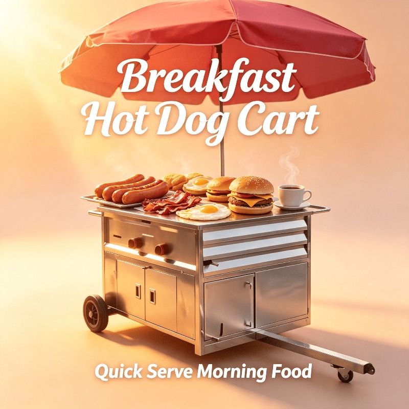 Компактная мобильная тележка д – обзор и цена Hot Dog Vending Cart